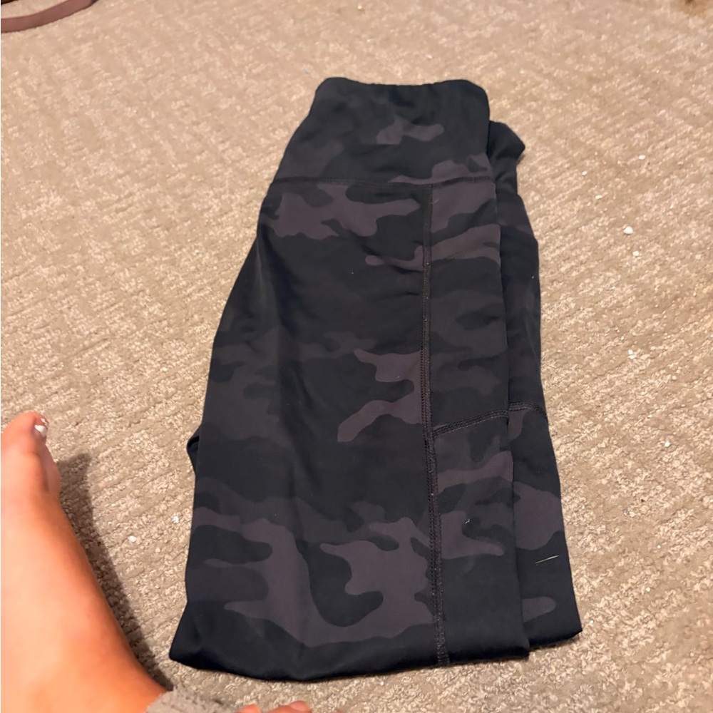 lululemon athletica Black Camo Leggings